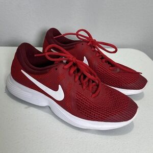 Nike Revolution 4 sneakers youth size 6 Gym Red/White-Team Red 943309 601